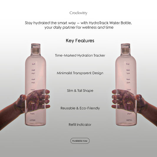 HydroTrack Water Bottle Set of 1 500 ml