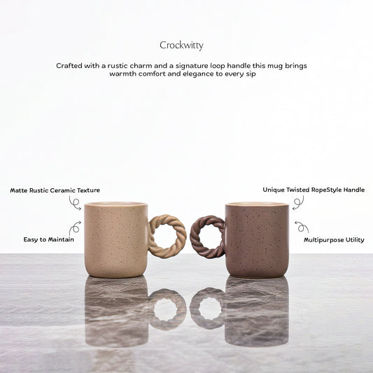 Rustic Loop Mug Set of 1 300 ml