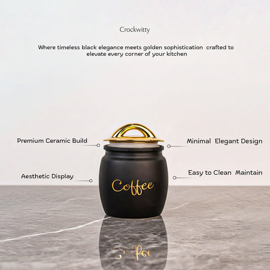 Majestic Black Jar Set of 3 550 ml