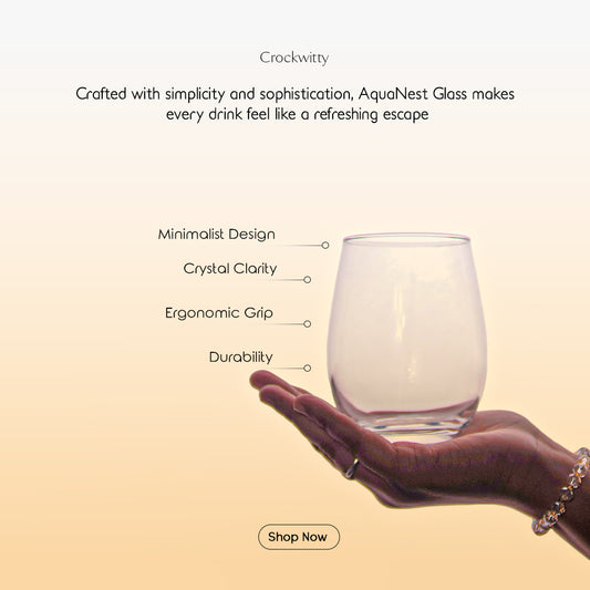 Clear AquaNest Glass Set of 4 530 ml