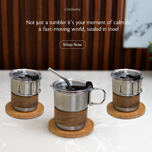 Stainless Steel Insulated Tea Tumbler Set of 1 250 ml