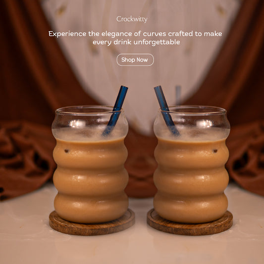 RippleCurve Glass Set of 2 500 ml