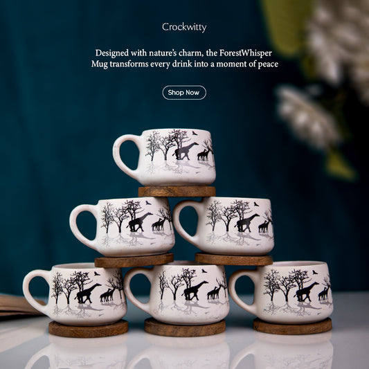 ForestWhisper Mug Set of 6 150 ml