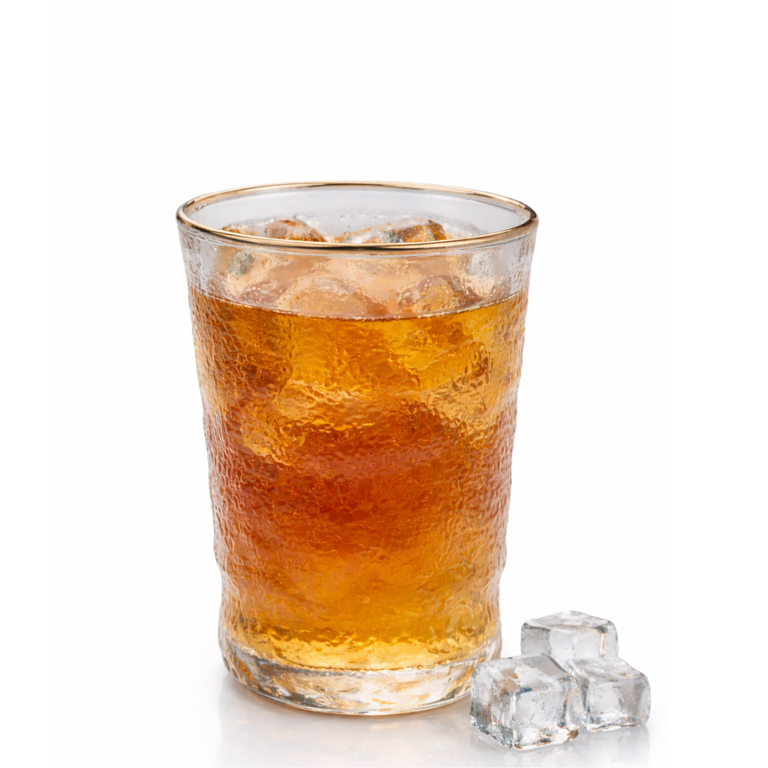 Goldenlined Hazed Water Glass Set of 6 340 ml