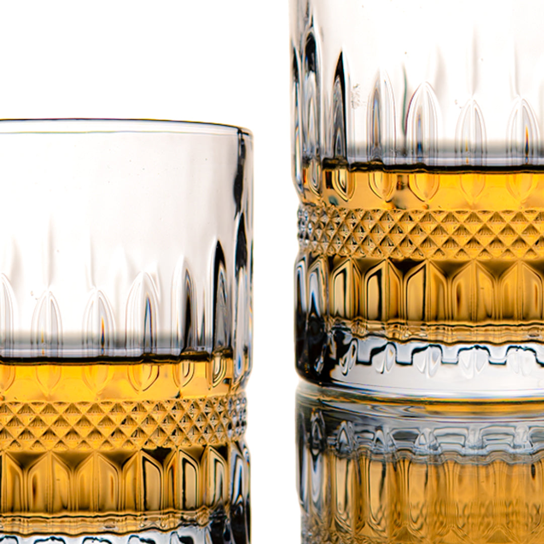 Crystal Ribboned Whisky Glass Set of 6 300 ml