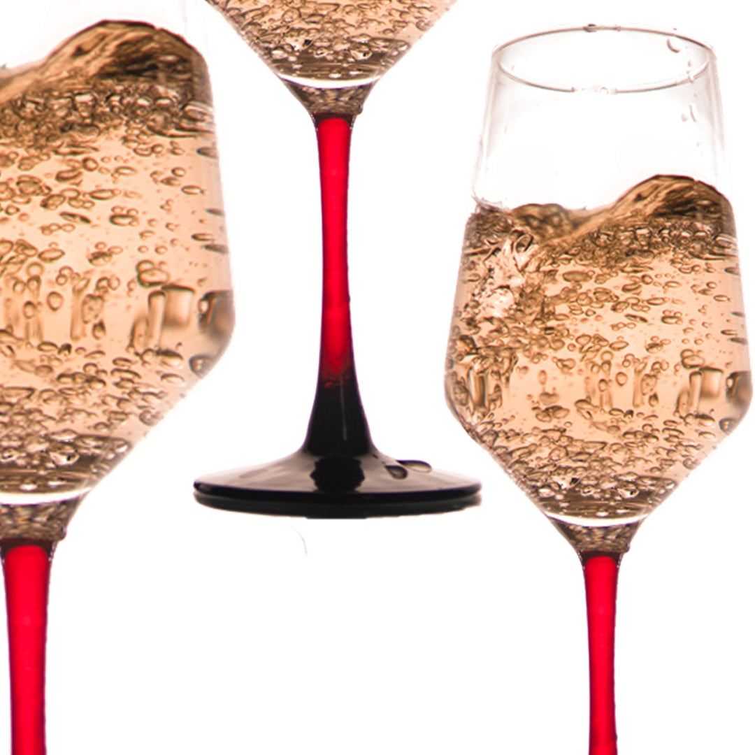 Crimson Elegance Wine Glass Set of 2 370 ml