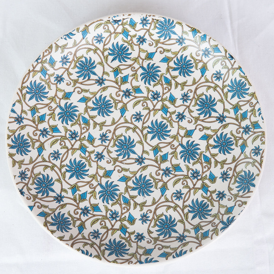 Handcrafted Bluevine Ceramic Cup and Saucer Set of 2 200 ml