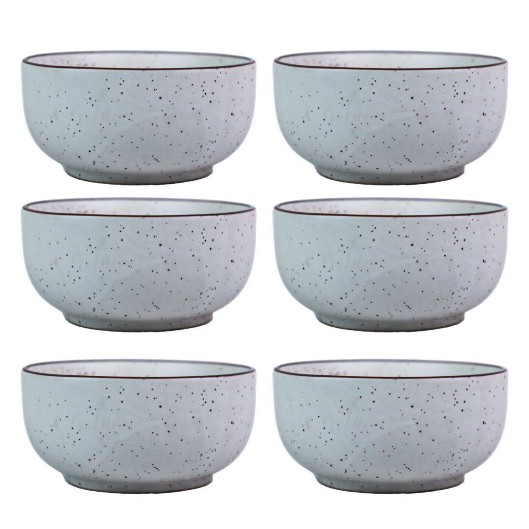 Elegance Speckle Ceramic Bowls Set of 4 500 ml