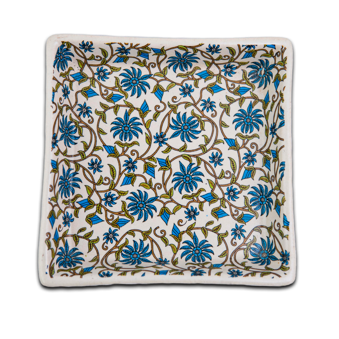 FloraVine Handmade Ceramic Platter Set of 6