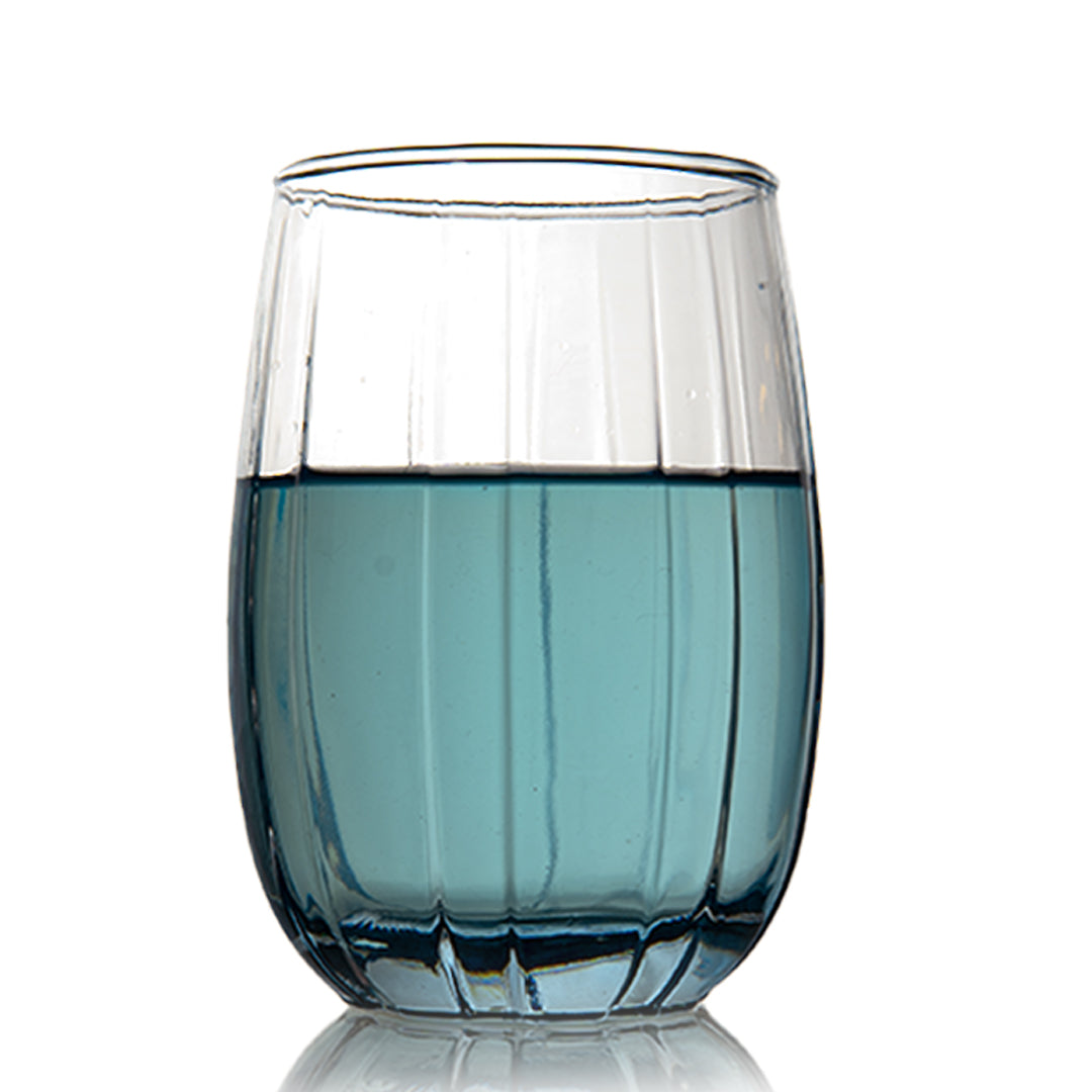 Aqua Lined Water Glass Set of 6 380 ml
