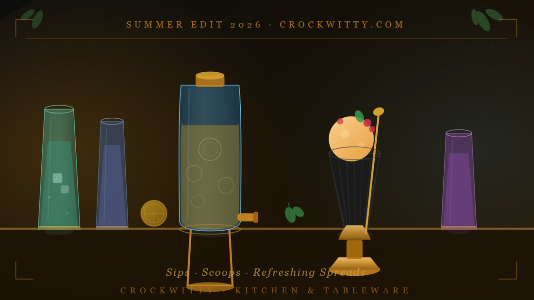 Summer Sips, Scoops & Refreshing Spreads: 9 Crockwitty Finds to Elevate Your Summer at Home