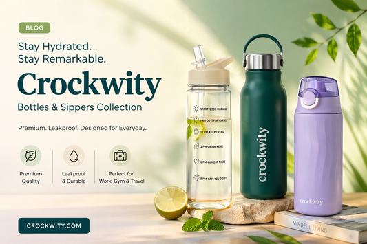 Crockwity Bottles & Sippers: Premium Leakproof Drinkware for Everyday Hydration
