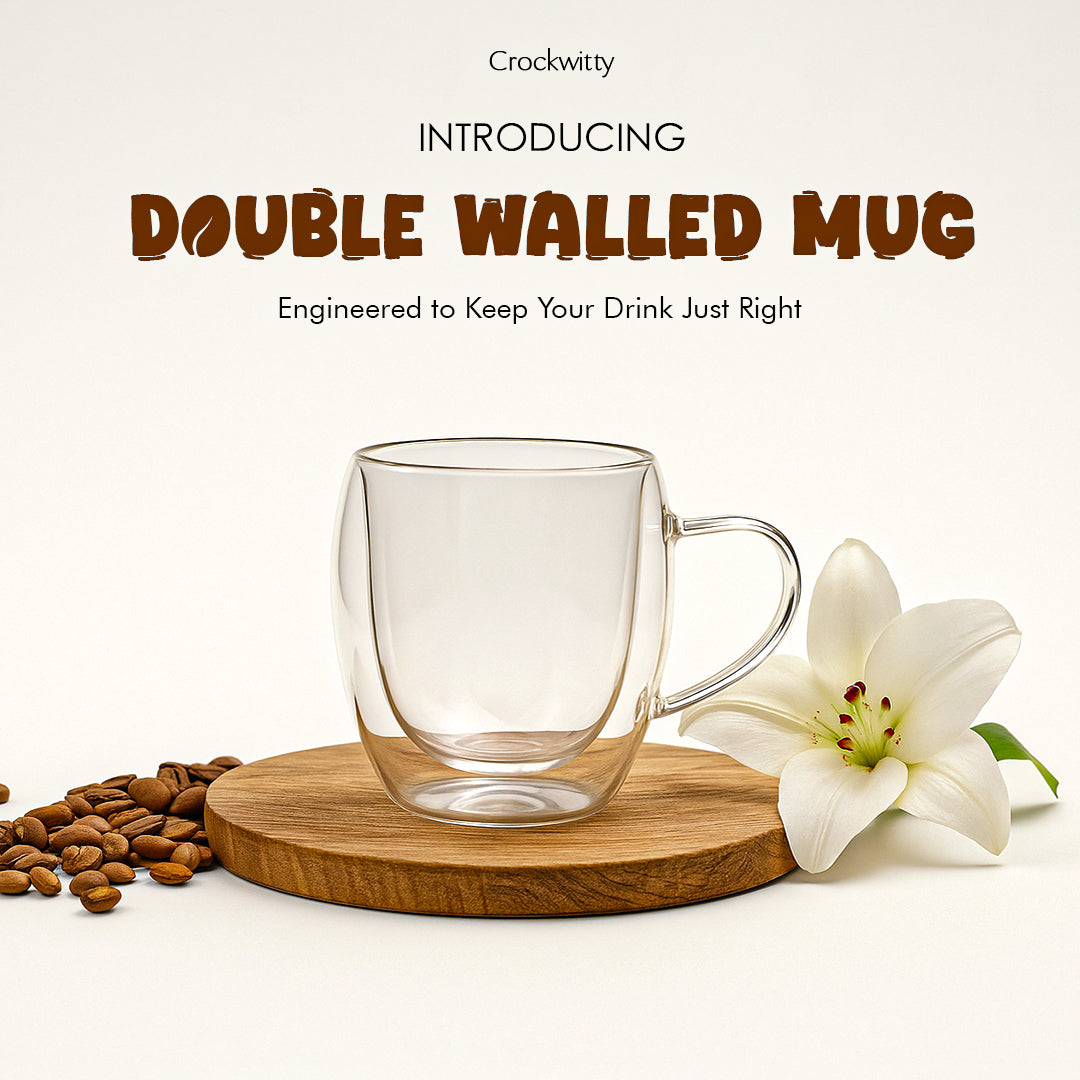 Double Walled Mug Set of 2 250 ml