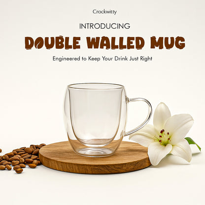 Double Walled Mug Set of 2 250 ml
