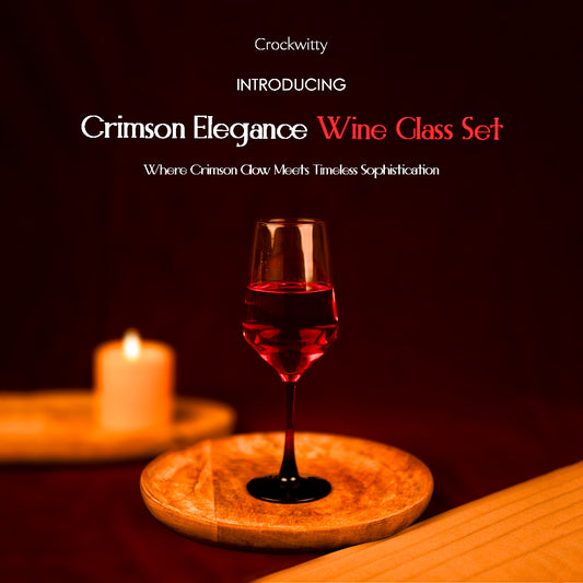 Crimson Elegance Wine Glass Set of 2 370 ml