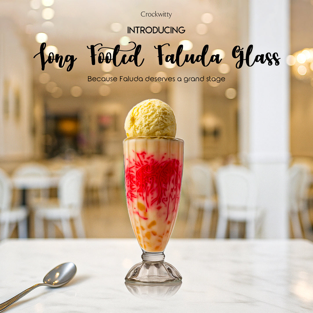 Tall Footed Faluda Glass Set of 2 360 ml