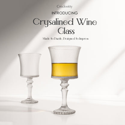 Crystalined Wine Glass Set of 2 370 ml