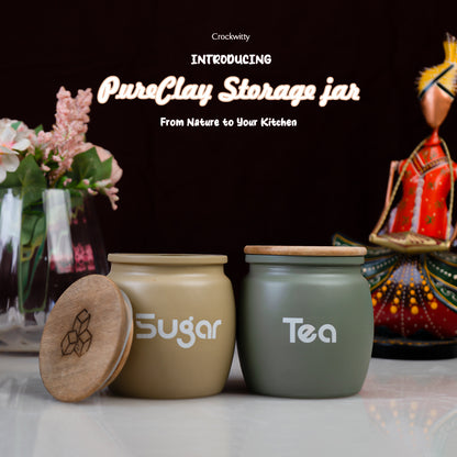 PureClay Storage Jar Set of 2 550 ml