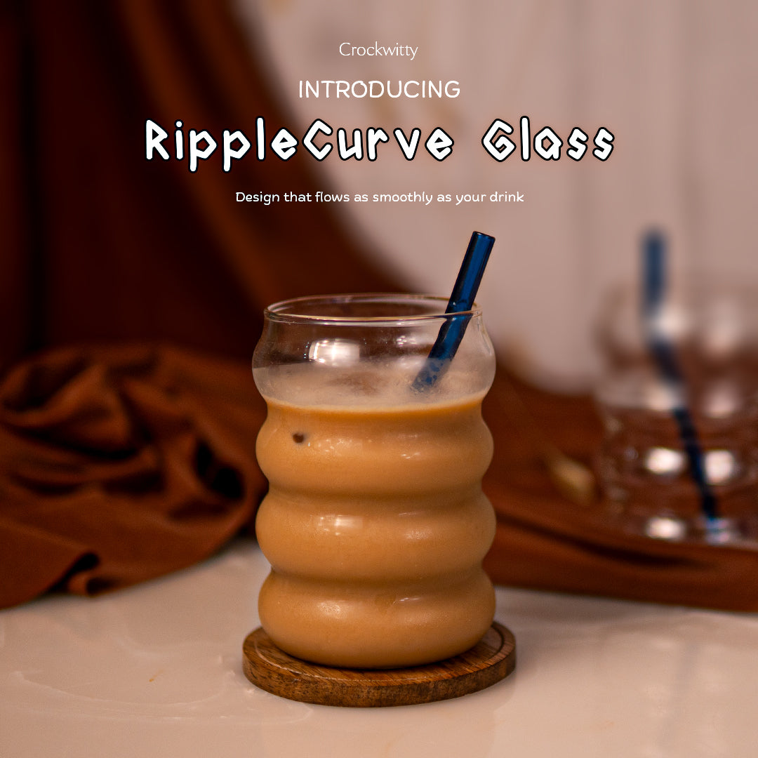 RippleCurve Glass Set of 2 500 ml