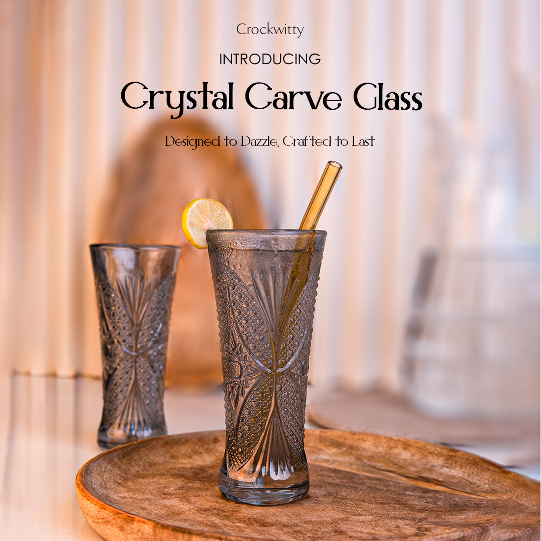 Crystal Curve Glass Set of 6 200 ml