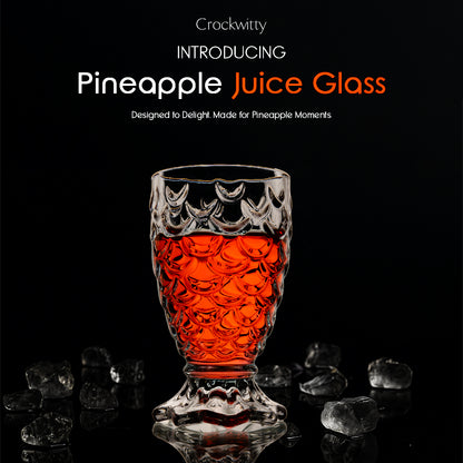 Pineapple Juice Glass Set of 6 280 ml