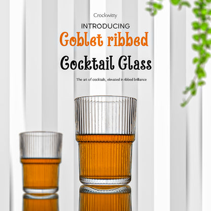 Goblet Ribbed Cocktail Glass Set of 6 472 ml