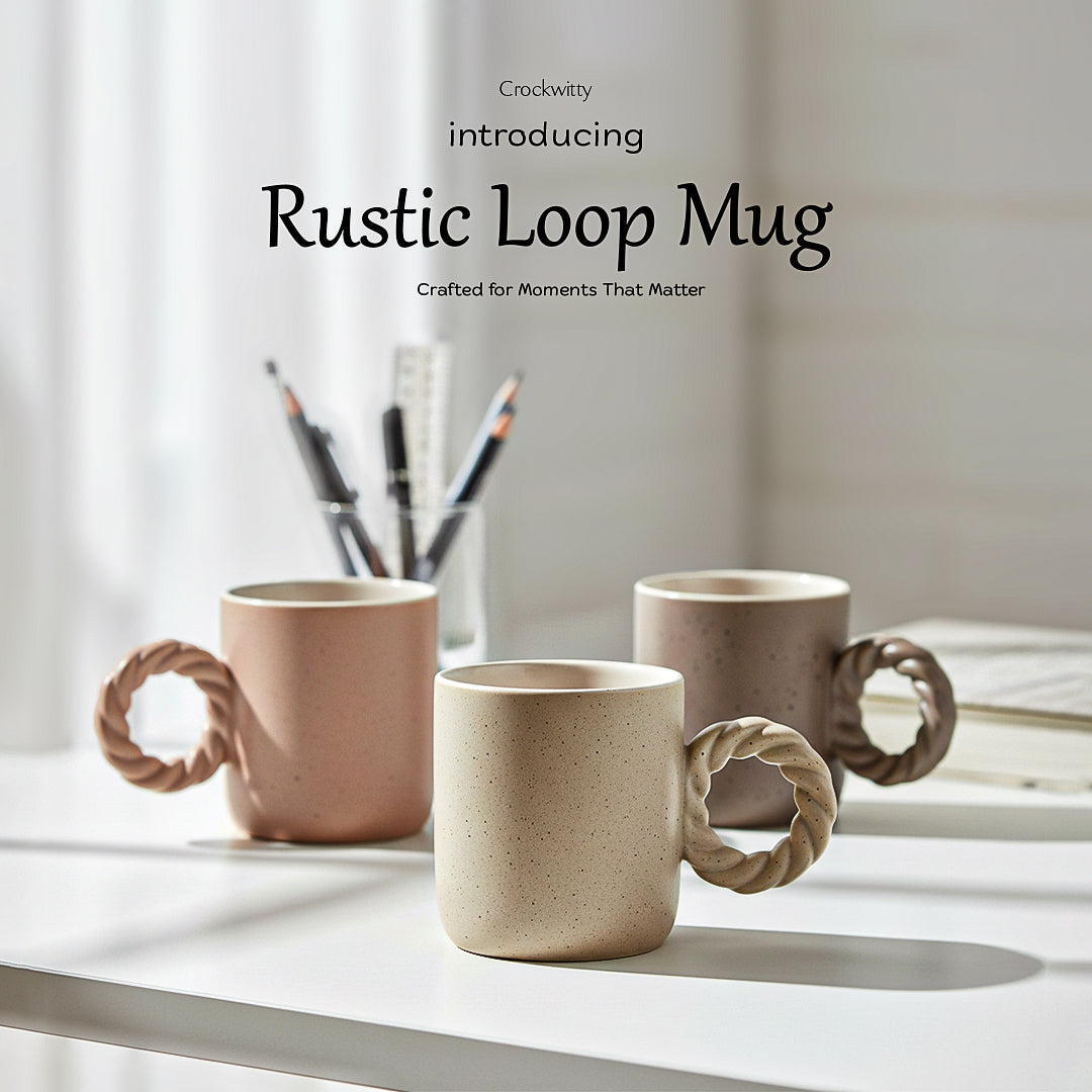 Rustic Loop Mug Set of 1 300 ml