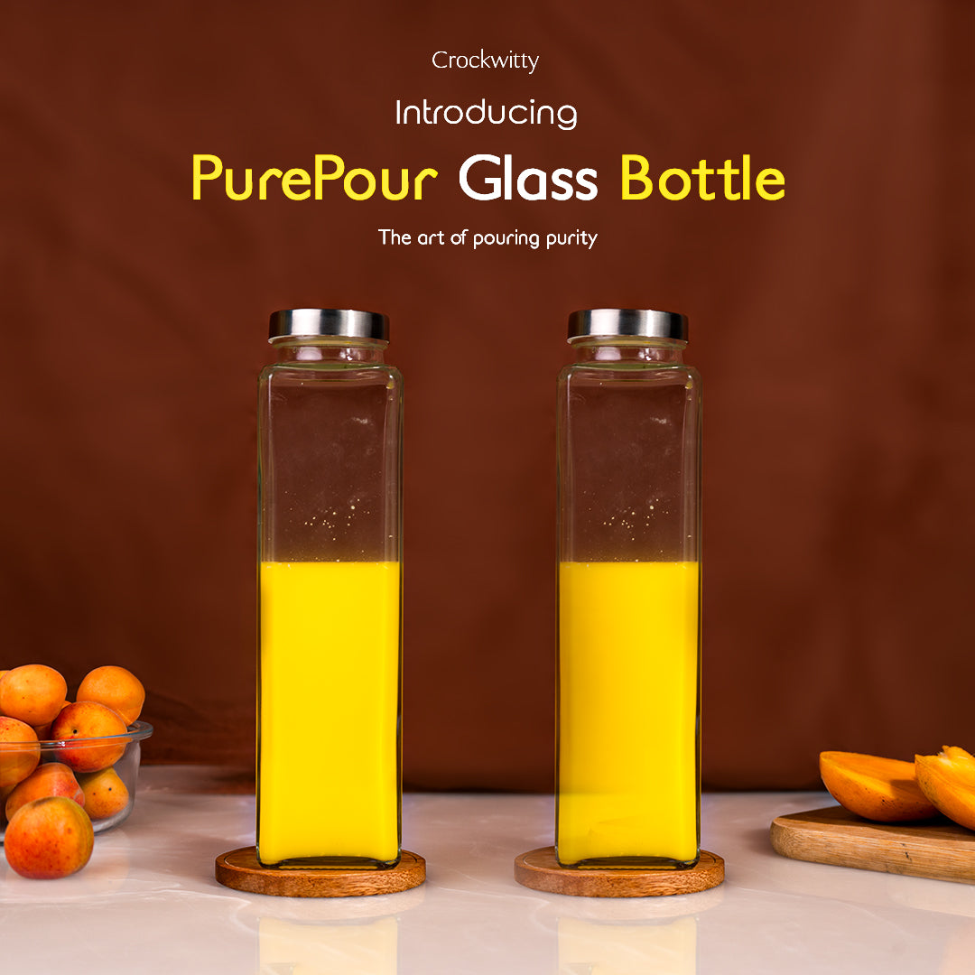 PurePour Glass Bottle Set of 1 750 ml