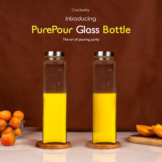 PurePour Glass Bottle Set of 1 750 ml