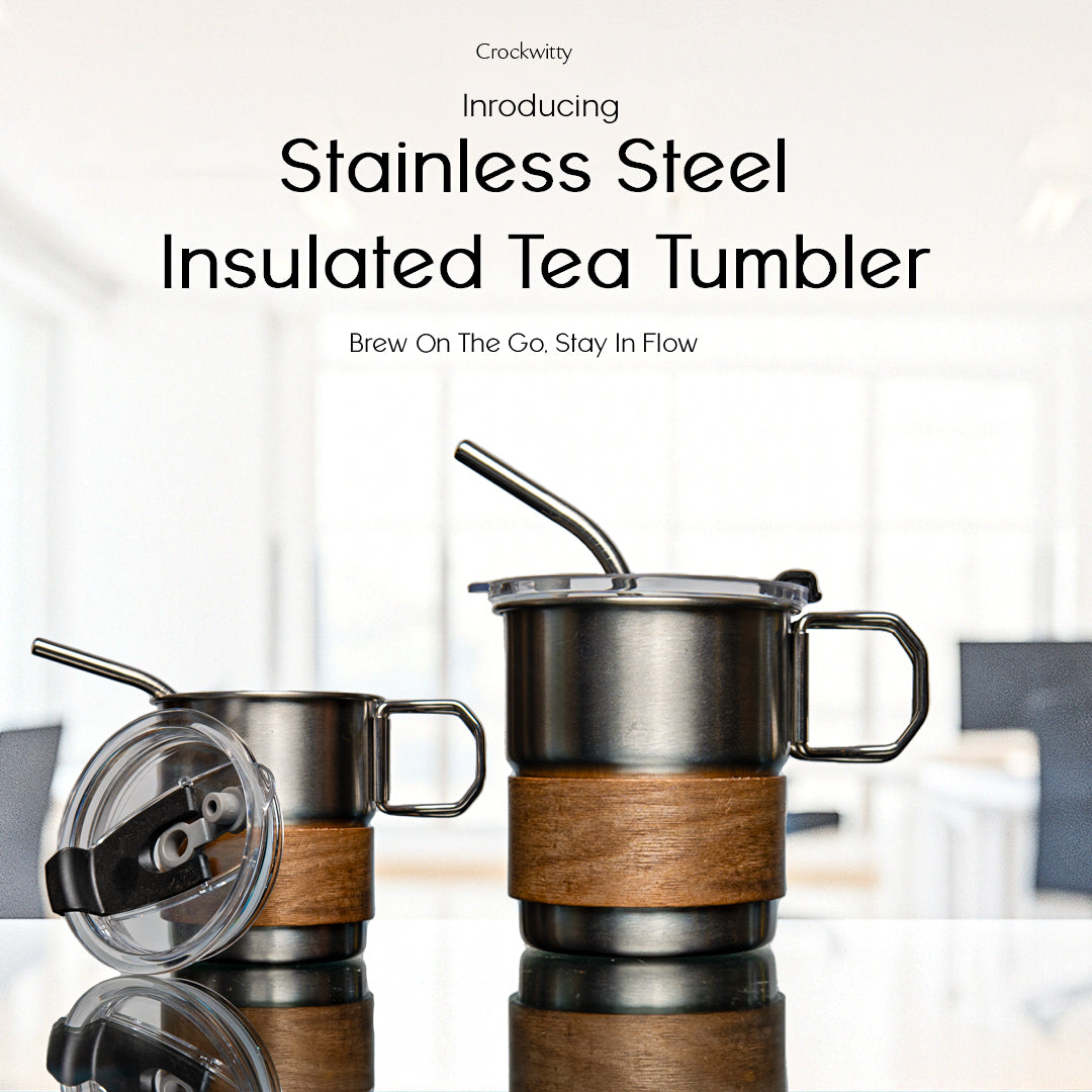 Stainless Steel Insulated Tea Tumbler Set of 1 250 ml