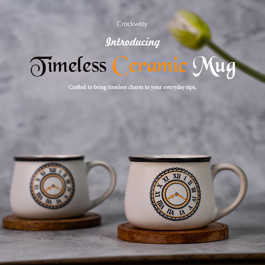 Timeless Ceramic Mug Set of 6 200 ml