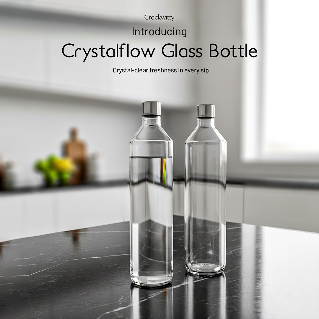 Crystalflow Glass Bottle Set of 1 750 ml