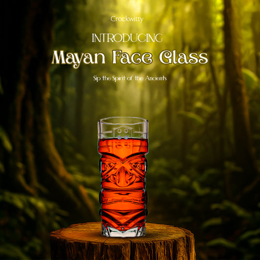Mayan Face Glass Set of 6 410 ml