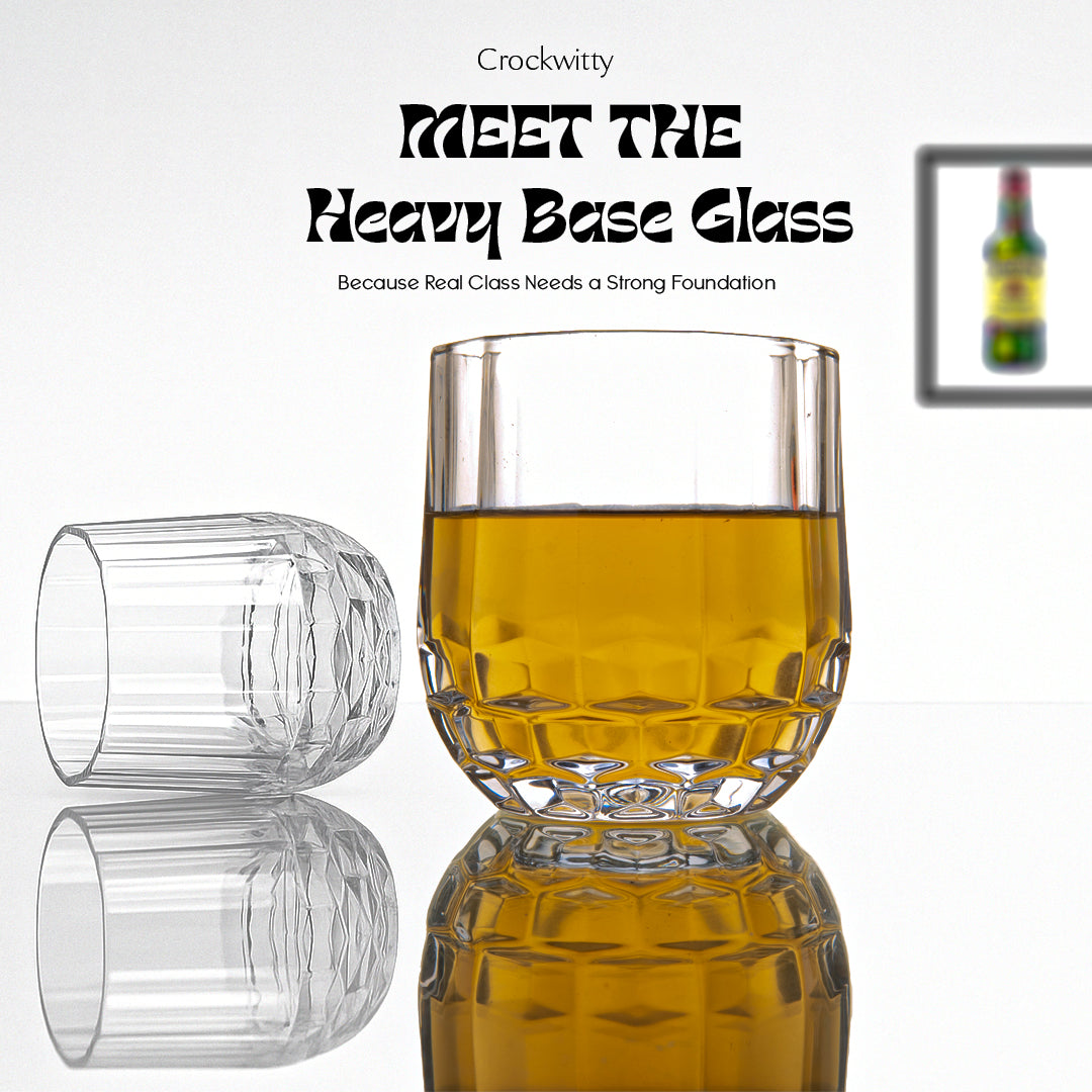 Heavy Base Whisky Glass Set of 2 400 ml
