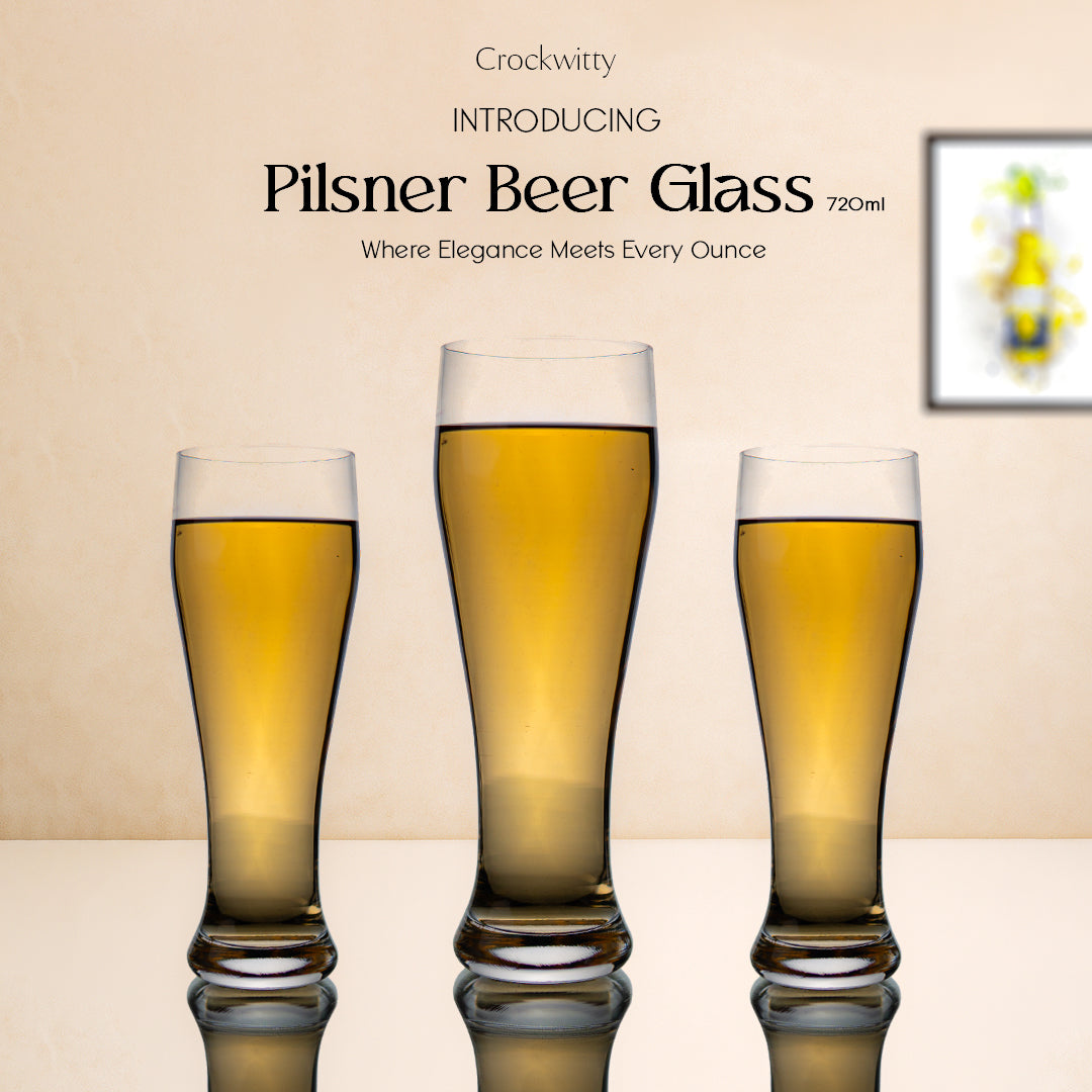 Pilsner Beer Glass Set of