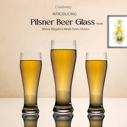Pilsner Beer Glass Set of