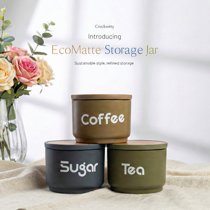 EcoMatte Storage Jar Set of 3 300 ml