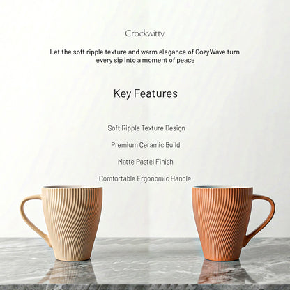 CozyWave Ceramic Mug Set of 1 300 ml