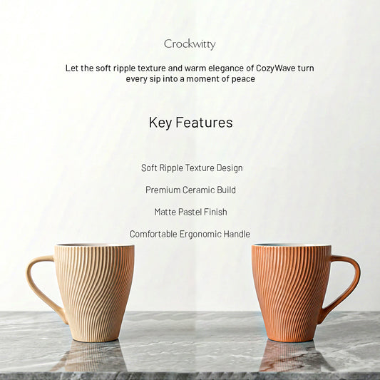 CozyWave Ceramic Mug Set of 1 300 ml