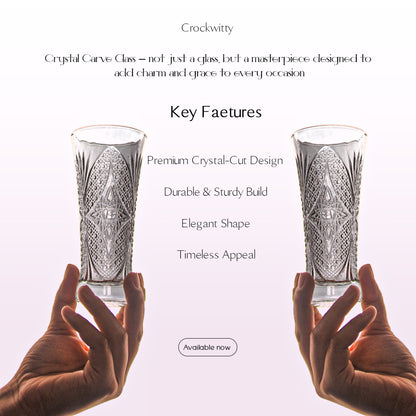 Crystal Curve Glass Set of 6 200 ml