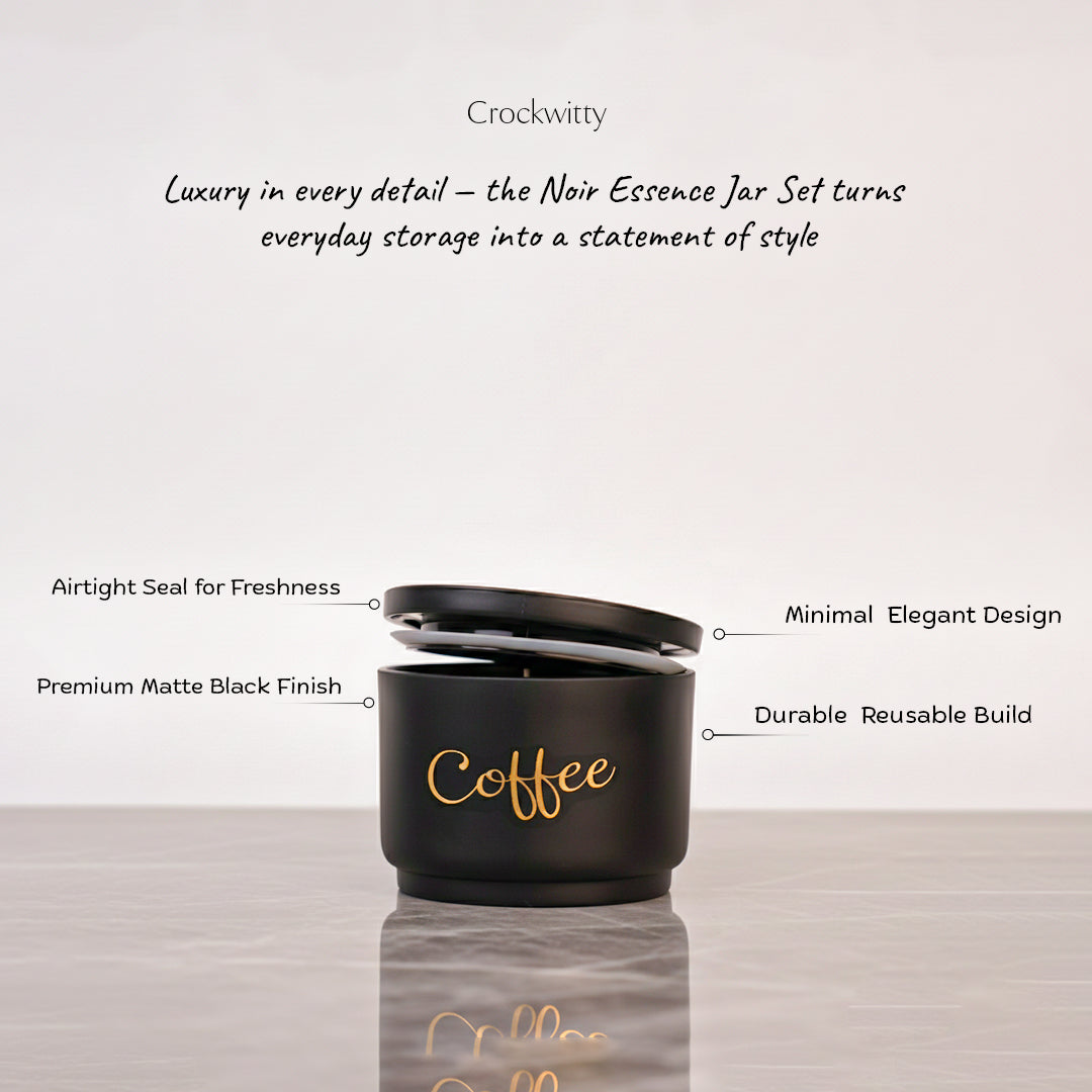 Noir Essence Jar Set of 3 400 ml