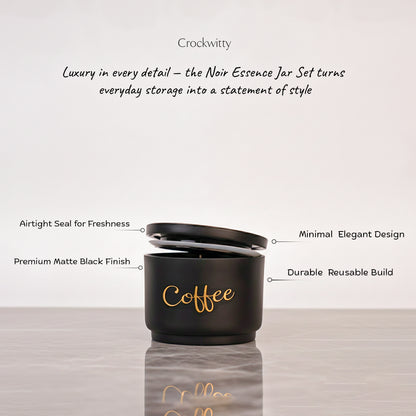 Noir Essence Jar Set of 3 400 ml