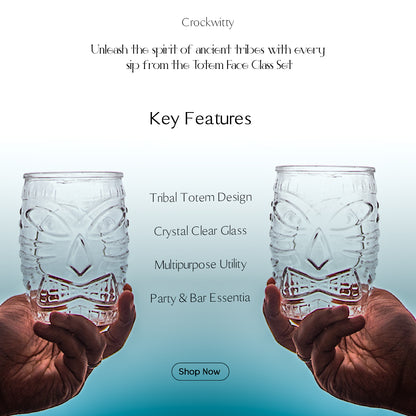 Totem Face Glass Set of 6 475 ml