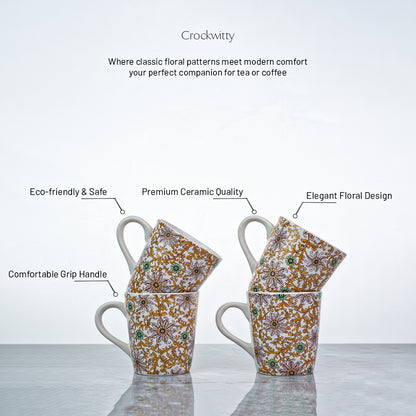 Vintage Flora Mug Set of 1 250 ml