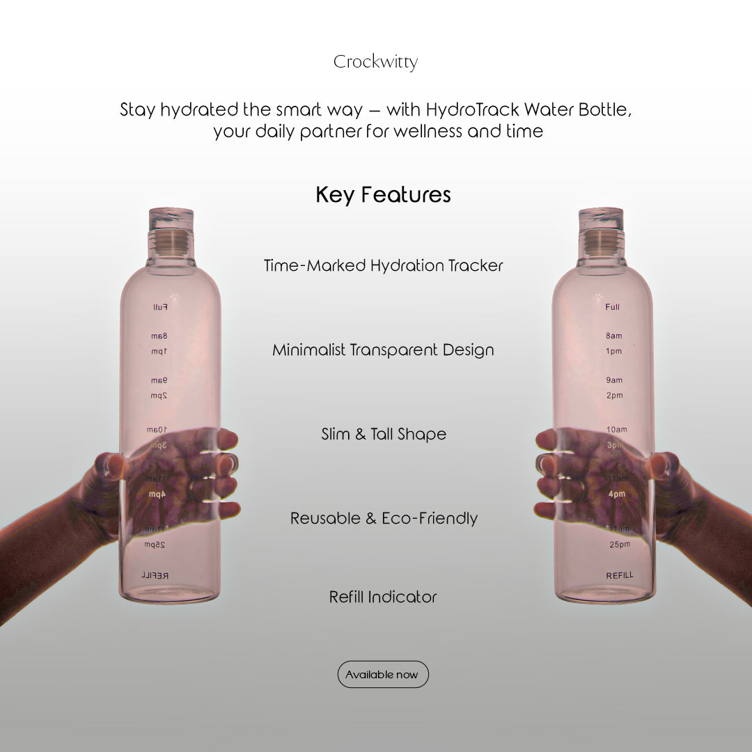 HydroTrack Water Bottle Set of 1 500 ml