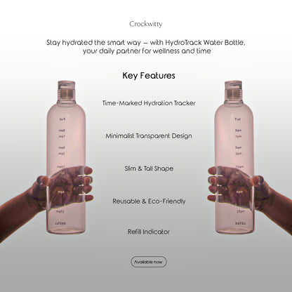 HydroTrack Water Bottle Set of 1 500 ml