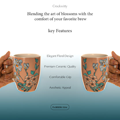 Floral Mirage Mug Set of 1 300 ml