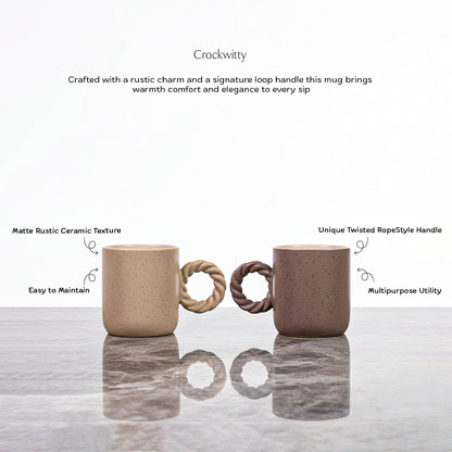 Rustic Loop Mug Set of 1 300 ml