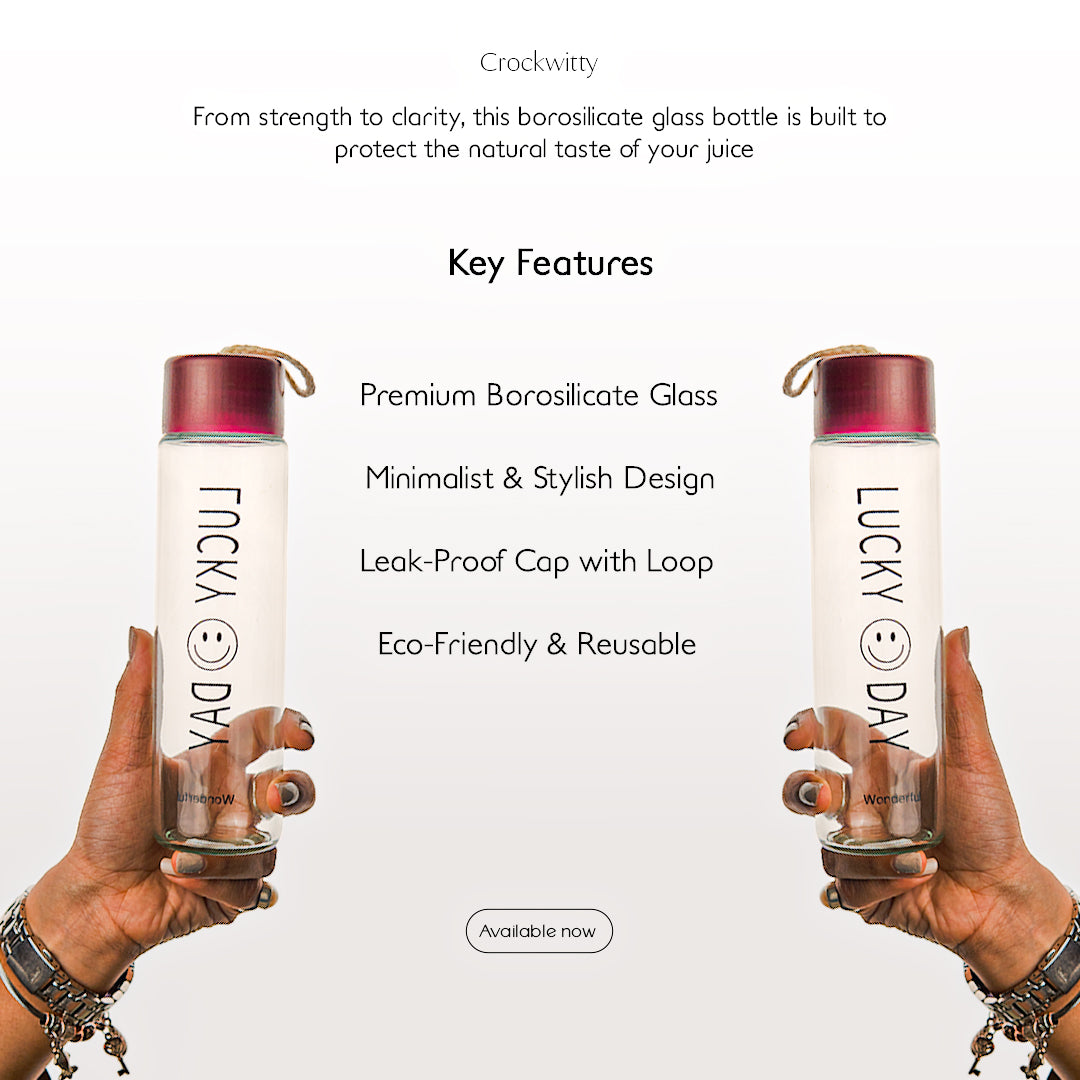 Borosilicate Glass Juice Bottle Set of 1 750 ml