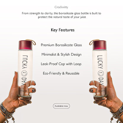 Borosilicate Glass Juice Bottle Set of 1 750 ml